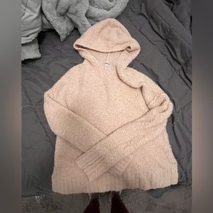 pink sweater hoodie